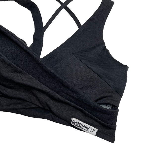 Gymshark True Texture Bralette Black Medium - Picture 3 of 5